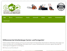 Tablet Screenshot of gartengeraete-schollenberger.de